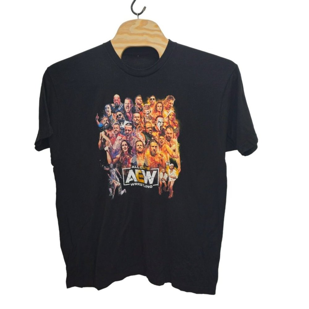 AEW All Elite Wrestling Dynamite I Was There T-Shirt Mens 2XL Black Double-Sided